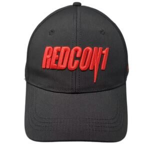Redcon1 Snapback Hat Black One Size Embroidered Slogan Gym Fitness Performance